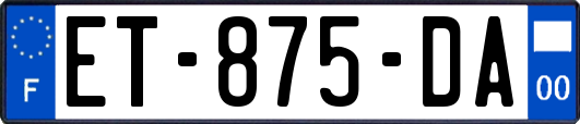ET-875-DA