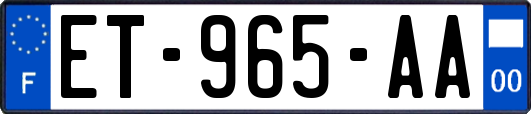 ET-965-AA