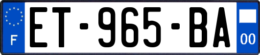 ET-965-BA