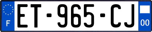 ET-965-CJ