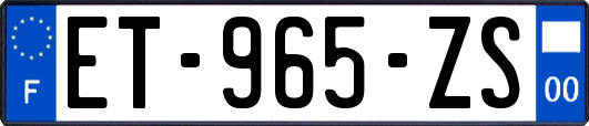 ET-965-ZS