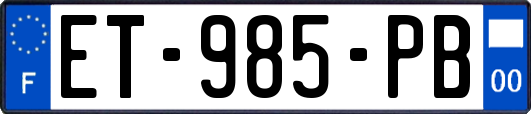 ET-985-PB