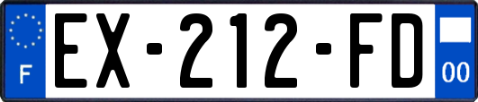 EX-212-FD