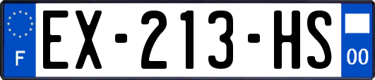 EX-213-HS