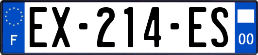 EX-214-ES