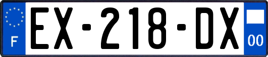EX-218-DX
