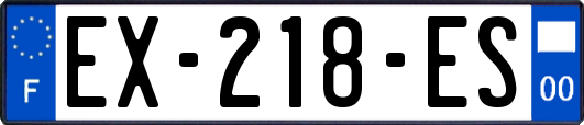 EX-218-ES