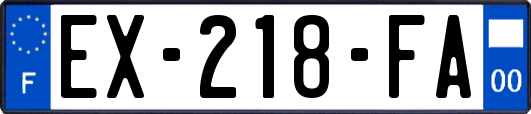 EX-218-FA