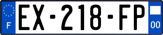 EX-218-FP