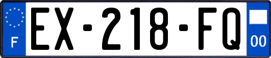 EX-218-FQ