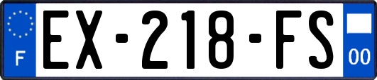 EX-218-FS
