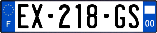 EX-218-GS