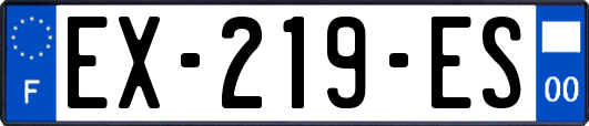EX-219-ES