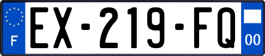 EX-219-FQ