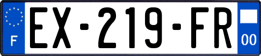 EX-219-FR