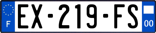 EX-219-FS