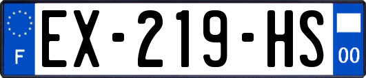 EX-219-HS