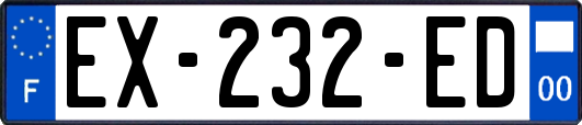 EX-232-ED