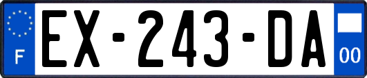 EX-243-DA