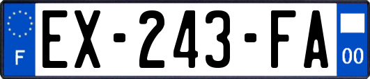EX-243-FA