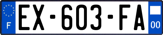 EX-603-FA
