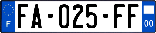 FA-025-FF