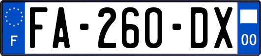 FA-260-DX