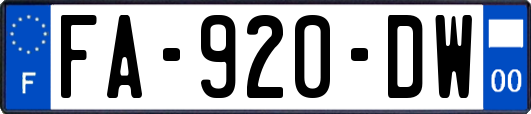 FA-920-DW
