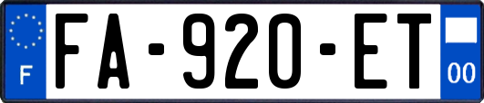 FA-920-ET