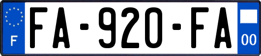 FA-920-FA