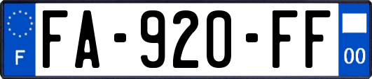 FA-920-FF