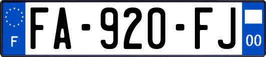 FA-920-FJ
