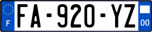 FA-920-YZ
