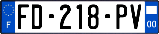FD-218-PV