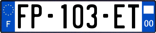 FP-103-ET