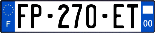 FP-270-ET