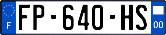 FP-640-HS