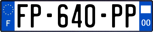 FP-640-PP