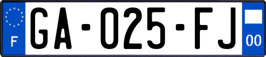 GA-025-FJ
