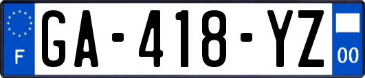 GA-418-YZ
