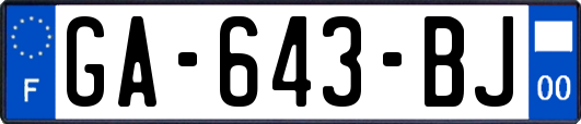 GA-643-BJ