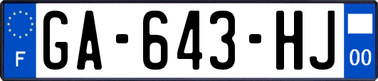 GA-643-HJ