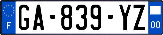 GA-839-YZ