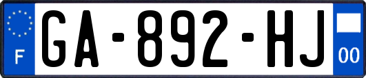 GA-892-HJ