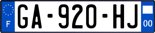 GA-920-HJ