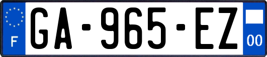 GA-965-EZ