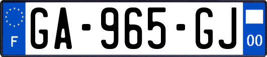 GA-965-GJ