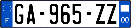 GA-965-ZZ