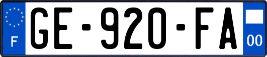 GE-920-FA