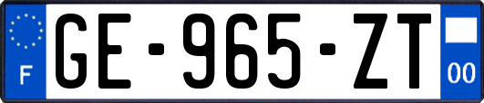 GE-965-ZT